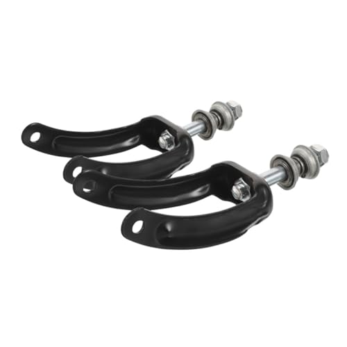 Homoyoyo 2Pcs Wheelchair Front Wheel Bracket Steel Replacement Parts for Casters Enhancing Maneuverability Control User Friendly Installation Stylish Design Black Random Color