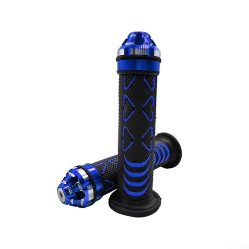 Fundas de goma para manillar de motocicleta, 1 par para un agarre fiable y comodidad (azul)