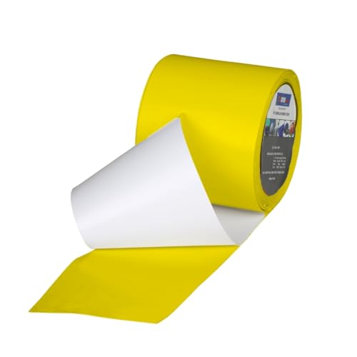 Image of Tarpaulin PVC Repair Tape 5m 100% Waterproof, UV-Resistant & Heavy Duty Duct Tape for Truck Covers Tarpaulins, Tents, PVC and others application 9.5cm x 5m Roll per Pack (Yellow)