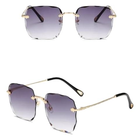 No Name Ltd Elegant Rimless Gradient Sunglasses Cover
