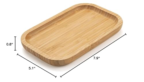 Ximisise Bamboo Vanity Tray, Bathroom Counter Tray thumb #7