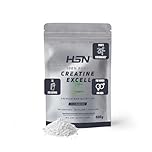 HSN Creatina 100% CREAPURE en Polvo Sin Sabor 500g | 100% Monohidrato de Creatina Micronizada | No Incluye Dosificador | Sin Añadidos y Libre de Contaminantes | No-GMO, Vegano, Sin Gluten