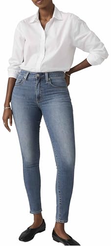 Levis Damen Jeanshose 721 mit Stretch-Anteil Skinny Fit Blau (Loud Cool) W26/L30
