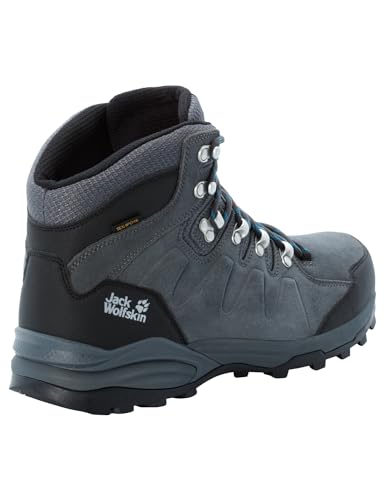 Jack Wolfskin Herren Refugio Texapore Mid M, Grey / Black, 42 EU