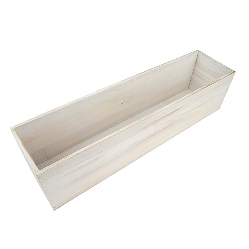 Balsa Circle Whitewashed Planter Box