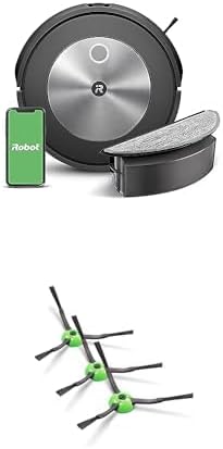 Bundle of iRobot Roomba Combo j5 Robot - 2-in-1 Vacuum with Optional Mopping w/Authentic Edge-Sweeping Brush (3-Pack)
