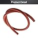 Othmro 0.63in Dia Soft Silicone Bending Insert Tube for Rigid Tubing 3.28ft Shaping Acrylic Rigid Tubing Repairs Accessory Bending Cord Industrial Plastic Tubing Solid Round Strip Red