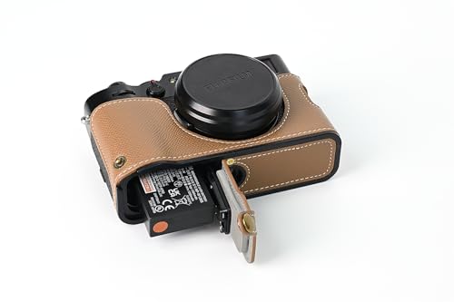 Funda semicuero para cámara Fujifilm X100V color marrón miniatura 5