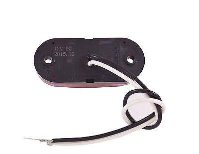 Luz LED Ovalada Rojo y Ámbar 2.5" para Trailer y Camión 4Pzs miniatura 3