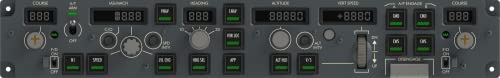 Image of SYDYSOSO Cockpit Simulator 737X MCP Flight Simulator Mode Control Panel, Full Scale 1:1 Replica Mode Control Panel, Realistic Operation, Plug and Play, USB, Compatible With PC
