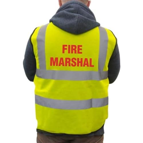 Supreme HRT80Y-M-Fire Marshal Basic High-Visibility Safety Vest, Medium, Yellow