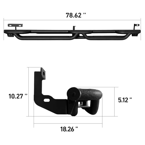 Estribos laterales para Dodge Ram 1500 y 2500 3500 miniatura 4