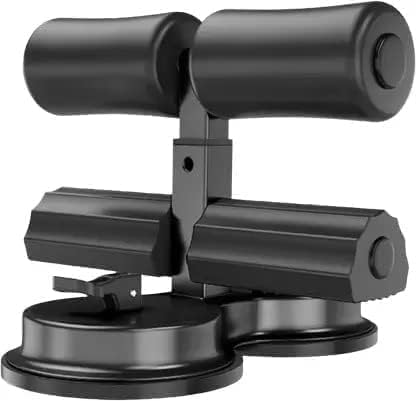 Double Suction Cups Sit Up Bar,Portable Sit-Up Assistant Device,Fixed Foot Abdominal Muscle Trainer Device, Portable Sit Up Bar with Foam Padded for Floor, Abs Home Workout