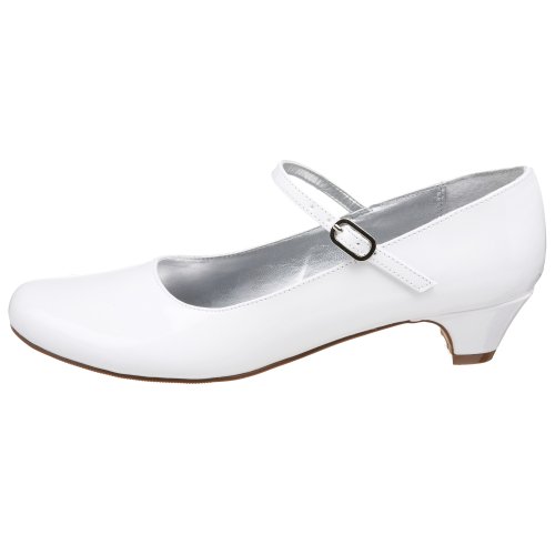 Nina Seeley Heel Buckle Mary Jane (Little Kid/Big Kid), White Patent, 2.5 M Us Little Kid #TOP6