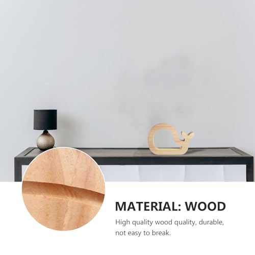 Lámpara de mesa de noche decorativa forma ballena miniatura 3