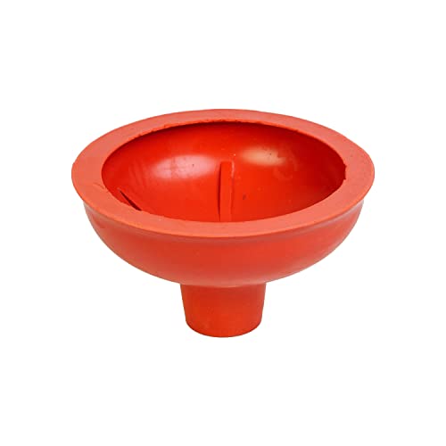 Universal Pömpel, Ø 130 mm Durchmesser Saugglocke für Spüle, Waschbecken, Toilette, Urinal, Dusche, Badewanne, Über - und Unterdruck Abflussreiniger mit 36 cm Holzstiel, Verstopfungslöser Bad Küche