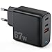 67W USB C Ladegerät GaN II USB C Netzteil Schnellladegerät, PD Charger kompatibel MacBook Pro/Air, Samsung Serie, Note 20, Pad, Pixel,ThinkPad,Dell XPS 13,für iPhone 15 Serie,Galaxy (Schwarz) Baby,Schwarz günstig Kaufen-67W USB C Ladegerät GaN II USB C Netzteil Schnellladegerät, PD Charger kompatibel MacBook Pro/Air, Samsung Serie, Note 20, Pad, Pixel,ThinkPad,Dell XPS 13,für iPhone 15 Serie,Galaxy (Schwarz)