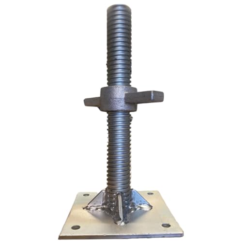 Heavy Duty Shipping Container Adjustable Levelling Feet | from 75mm up to 260 mm, 12 000 kg Load (Size -300 x 150 x 35mm)