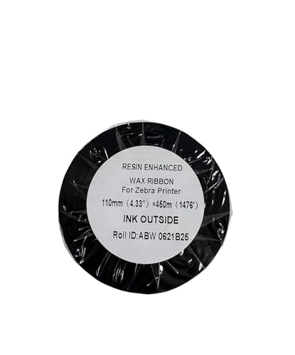 Cinta Transferencia Térmica Cera 110mm x 450m Negra 24 rollos miniatura 4