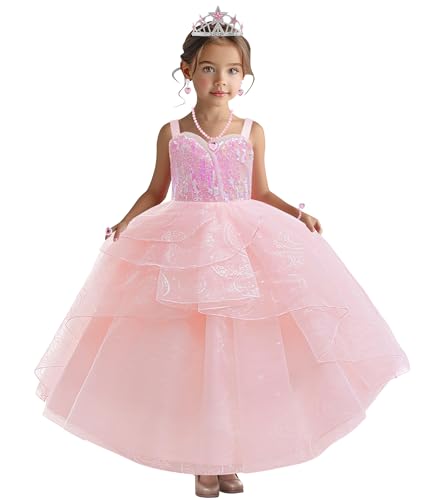 Disfraz de Bruja Buena Infantil 7 Piezas Rosa Talla 7-8 Años miniatura 4