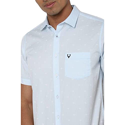 Image of Allen Solly Printed Cotton Regular Fit Mens Casual Shirt