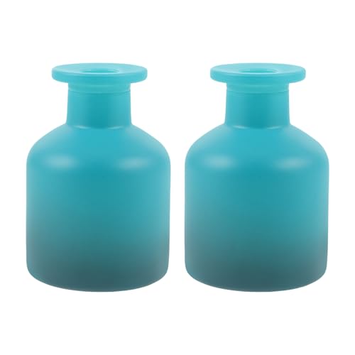 Flacons Diffuseur Verre Aromathérapie Vides Bleus pour Stockage Sûr