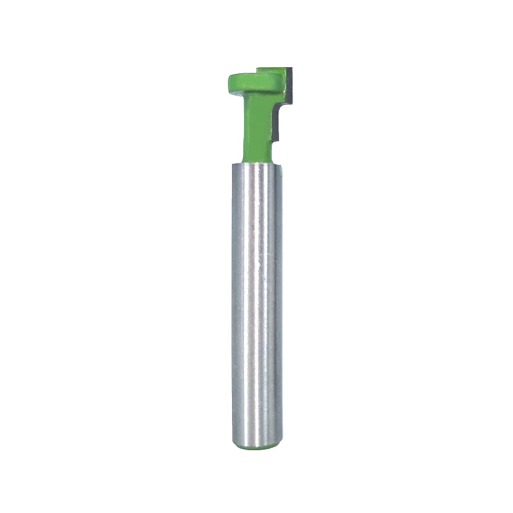 Milling Cutter，Rabbet Router Bit, Keyhole Router Bit, 1/4 Inch Shank T-Track & T-Slot Slotting Milling Cutter, Tungsten Carbide Groove Forming Woodworking Tool, Blade Diameter (5/16in)(5/16in)