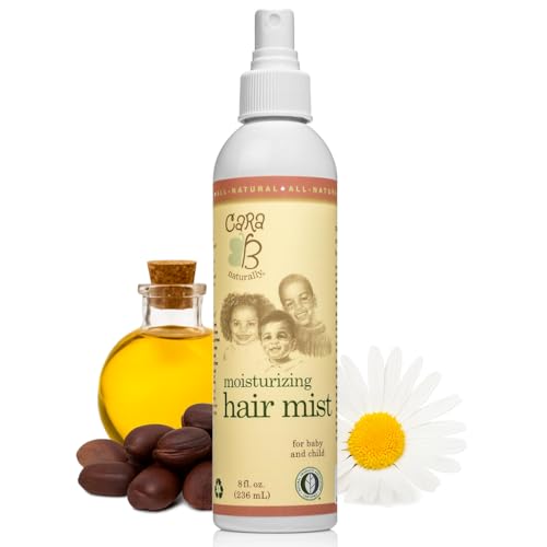 Image of Moisturizing Baby Hair Mist for Textured Hair, Detangler Spray for Curls & Coils, Black & Brown Babies, African American Toddlers, Children & Kids of Color, 8 oz