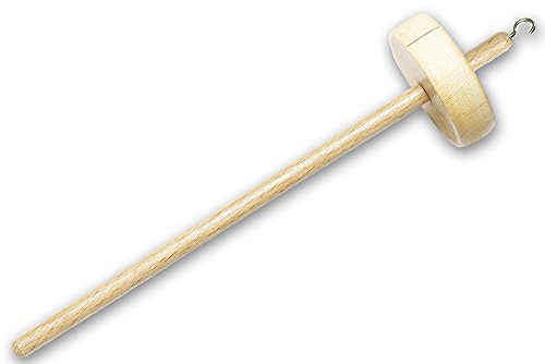 Happy Classy Drop Spindle Maple Top Whorl Spinning Clear Smooth Finish 12