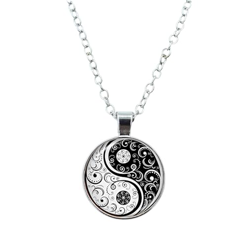 Collier Yin Yang en Argent pour vos séances de yoga et votre bien-être quotidien au bureau