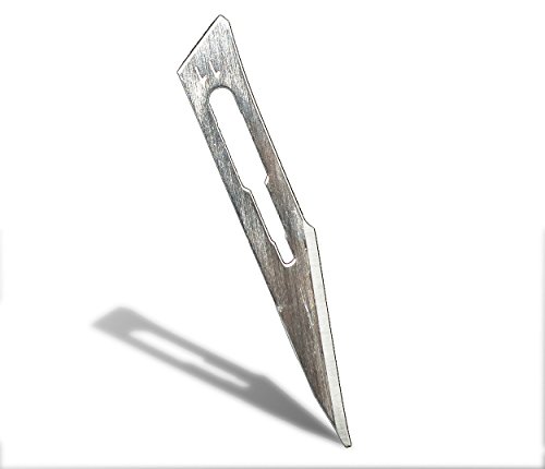 Disposable Surgical Scalpel Blades Sterile High Grade Carbon Steel 2.1% 10xx Individually Foil Wrapped Size 11 Box of 100