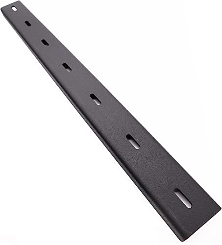 Bidwell Wood & Iron C-Channel Table Brace 2.0 18 Hidden Steel Support for Live Edge or Slab Wood Tops Heavy-Duty 1/2 Leg Steel Tabletop Stabilizer Single Piece