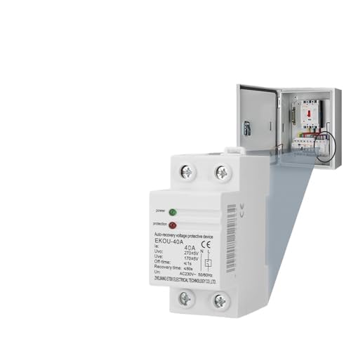 Relé de protección para el hogar contra sobretensión de 40A y cortes de luz en 230V 4