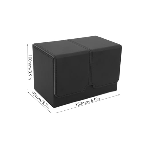 Pudełko na karty - Magnetyczne etui na karty ze skóry PU na 160 kart do gry i tarota