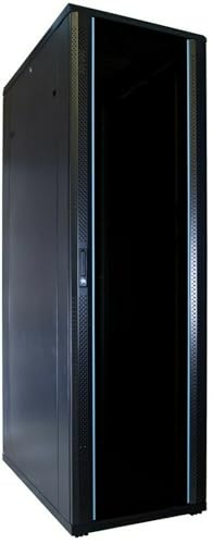 Dsit 42He - Armadio Per Server Da 19", Con Porta In Vetro (Lxpxa): 600 X 1000 X 2000 Mm, Colore: Nero, Portata 800 Kg