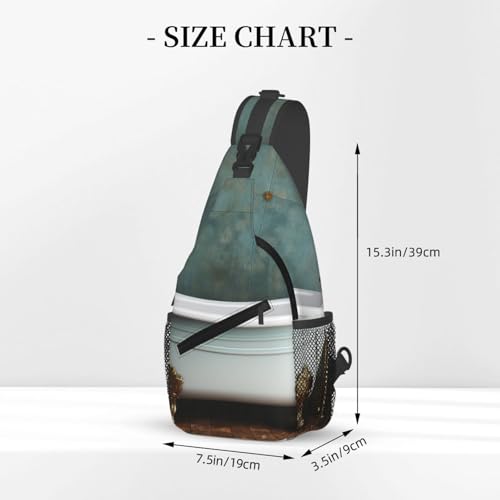 Mochila Sling urbana negra para uso diario miniatura 2