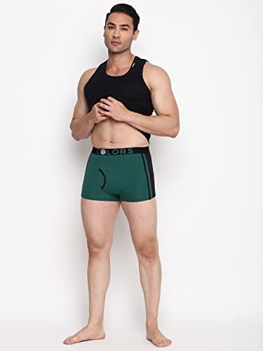Image of RUPA FRONTLINE Colors Men's Front Open Athlefit Mini Trunks | Soft-Touch Cotton Stretch | Snug Fit | Breathable Fabric | Supporter Brief | Pack of 1