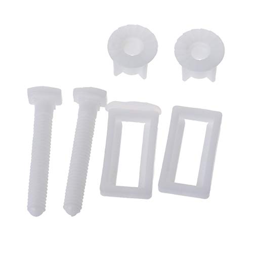 Generic 1 Pair Toilet Seat Hinge Bolts Screw Fixing Fitting Kit Toilet Seat Repair Tool 83XA