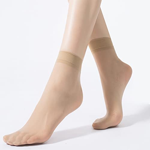 20 Pairs Sheer Nylon Socks Womens Ankle Socks Thin Sandal Socks Ankle High Tights Short Dress Stockings for Women Girls3