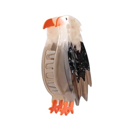 Personalized Acetate Owl Hair Claw - Gray Owl Design, Durable & Stylish Hair Clip for All Hair Types, Safe & Textured Acetate Material