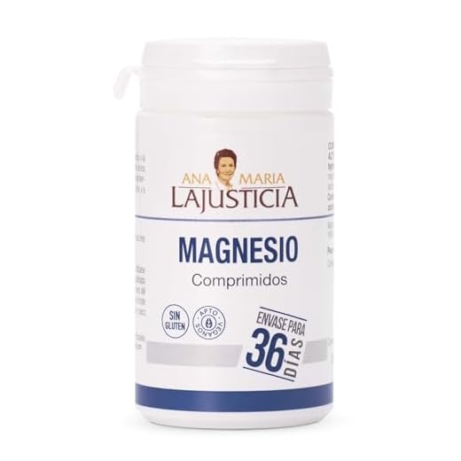 Ana Maria Lajusticia - Cloruro de magnesio – 147 comp. Disminuye el cansancio y la fatiga, mejora el funcionamiento del sistema nervioso. Apto para veganos. Envase para 36 días de tratamiento.