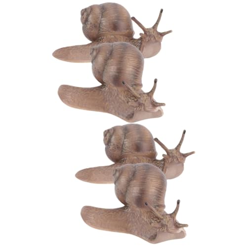 DRESSOOS 4piezas Figuras De Caracol Realistas De Animales Simulados para Decoración y Juguetes De