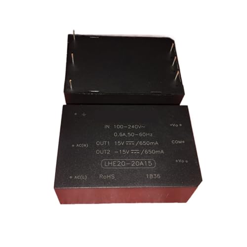 Convertisseur AC-DC 220V double sortie 15V detaille pour systeme audio