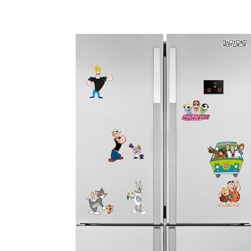 Image of Dia & Tia - Set of 8 Cartoon Network Characters Fridge Magnets - Vibrant and Fun Magnets Featuring Iconic Characters for Home Decor and Gifts (Cartoon Network)