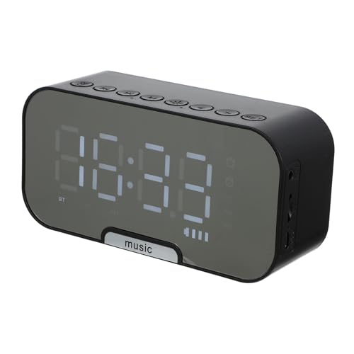 INOOMP Digitaler Funk Lautsprecher Wecker mit FM Radio Kompaktes Design Akku Betrieben Leise Ticken Einstellbarer Alarm Schlafzimmer und Büro Geeignet Mehrere Weckzeiten Stilvolles Home INOOMP Digitaler Funk Lautsprecher Wecker mit FM Radio Kompaktes Design Akku Betrieben Leise Ticken Einstellbarer Alarm Schlafzimmer und Büro Geeignet Mehrere Weckzeiten Stilvolles Home