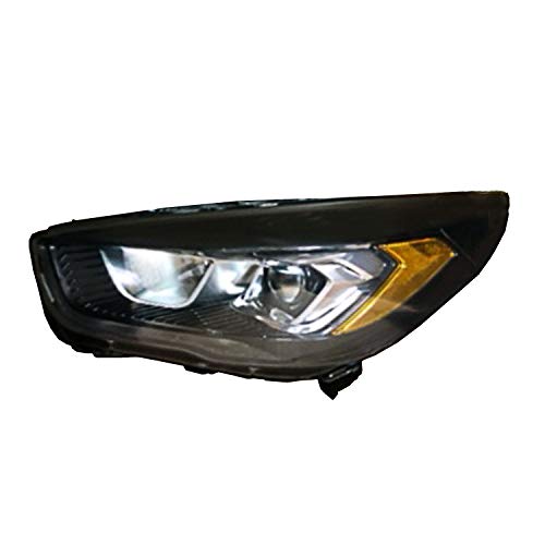 2017-2019 Ford Escape Driver Side Halogen Headlight Assembly; With Led Signature; Black Bezel [Fo] Partslink FO2502352C