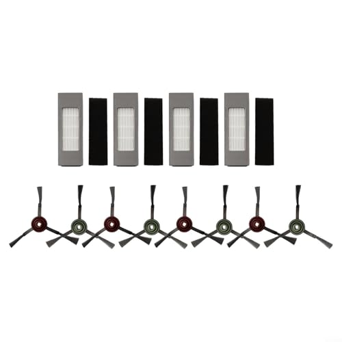 Kit di accessori di ricambio tra cui 4 filtri e 4 paia di spazzole laterali per Ecovacs Per DEEBOT Per OZMO 920 950 T8 N8 N8 Per PRO N10 Plus robot aspirapolvere