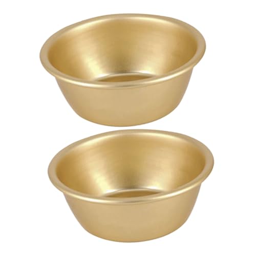 OKUMEYR 2-piece Korean Style Camping Bowl Set Sturdy Aluminum Chilled Bowl for Outdoor