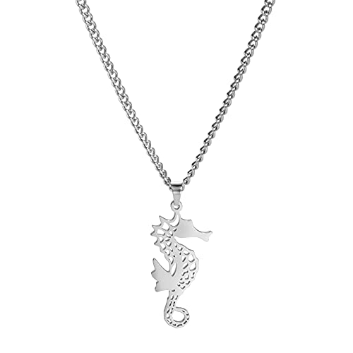 kkjoy Colar de origami em aço inoxidável com pingente de animal para mulheres e menina, Aço inoxidável