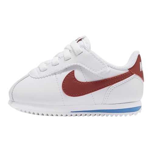 Nike Cortez EasyOn Baby/Toddler Shoes (DM0952-115, White/Varsity Blue/Varsity Red)